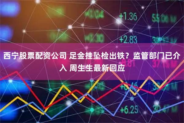 西宁股票配资公司 足金挂坠检出铁？监管部门已介入 周生生最新回应